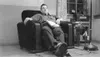 Lee Hartley relaxes in his first Palmer home. In 1961 he
purchased 40 acres on the Springer system, which still serves as
the family homestead. Photo courtesy Hartley family