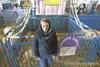 14-year-old 4-H Club participant Allison Manary stands in front
of one of her pigs at the Alaska State Fair in Palmer Thursday
afternoon. (ROBERT DeBERRY/Frontiersman) Robert DeBerry