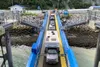 Cars drive aboard the Alaska Marine Highway System ferry Hubbard on June 25, 2023, in Haines. James Brooks/Alaska Beacon