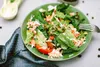 Green plate of greens