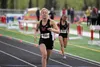 Wasilla junior Olivia Davies sprints to a finish in the Division I girls' 100 meters during the Region III Championships Saturday, May, 19, 2018, at Houston High School. JEREMIAH BARTZ/ Front