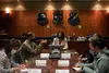 U.S. Air Force Lt. Gen. David Krumm, commander, Alaskan North American Aerospace Defense Command Region, Alaskan Command and Eleventh Air Force, sits down with Norway Ambassador Anniken Krutn