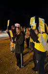 On Tuesday morning, student-group Alaska Student Voice, gathered to protest the Mat-Su Borough school board. Students are upset with many of the recent changes the board has made and feel the