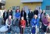 Mark Lackey, executive director, and staff members from CCS Early Learning in Wasilla, pose with Office of Head Start Director Khari Garvin and regional program manager Robert Colombini on Oc