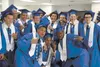 A group of Palmer High School seniors pose for pictures prior to the school's 2014 commencement ceremony at Palmer High School. Graduations are May 7 to May 15 this year. Palmer High ceremoni