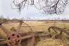 ROBERT DeBERRY/Frontiersman A rusting piece of old machinery
sits on the McCormick farm outside Palmer. The Mat-Su Borough
Assembly agreed this past week to buy development rights to the 80
a
