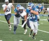 Palmer running back Chase Ferris breaks away for a gain during a loss to Soldotna Aug. 22 at Palmer High School. Palmer has moved to the medium schools Northern Lights Conference, which also 