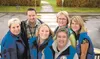 The Mat-Su Borough’s Public Information Officers work at the Emergency Operations Center at Lucille and Swanson in Wasilla during the September flooding disaster in the borough. Pictured are:
