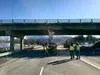 The Glenn Highway southbound lanes are closed indefinitely. Courtesy of Alaska Department of Transportation