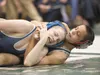 Wasilla’s Andrew Shannon holds Palmer’s Baille Clifford on the
mat during Friday’s Colony Invitational at Colony High School. ROBERT DeBERRY/Frontiersman