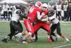 Colony's Ridge Rival (10) works to tackle the East Anchorage ballcarrier during a 34-13 loss to the T-Birds in the Division I semifinals Saturday in Anchorage. Jeremiah Bartz/Frontiersman