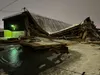 Spenard Builders Supply’s dispatch center, located on West 46th Avenue in the Spenard neighborhood, suffered a large roof collapse Wednesday night. AK Public Media