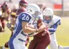 ROBERT DeBERRY/Frontiersman Palmer senior Devin Konkler breaks
through a Dimond tackle during a 19-14 loss to the Lynx at
Anchorage Football Stadium on Saturday. Konkler and the Moose face
So