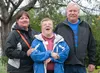 Vern Stockwell and wife Becky Gardner, along with one of their three sons, Justin, were on hand Thursday for a ceremony honoring the family as the Alaska State Fair 2013 Farm Family of the Ye