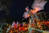 Paul Wood's Halloween Display on Willawaw Drive. J. David McChesney/Frontiersman