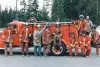 The crew of the Butte Fire Association stands beside their first
engine. The association -- now department -- has a long history of
serving the Butte area, and is celebrating their 50-year
an