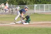 Mat-Su Miner Brenden Farney slides into third base during Saturday’s game against the Chugiak-Eagle River Chinooks at Hermon Brothers Field in Palmer. ROBERT DeBERRY/Frontiersman.com