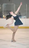 Breann Denton performs during the 27th annual Brett Memorial Ice Arena Learn to Skate Holiday Ice Show Saturday evening. The show featured more than 65 skaters at all ages and skill levels. R