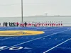 The Wasilla Warriors line the field next to the Arctic Ocean prior to playing the Barrow Whalers. Courtesy of Wasilla High School