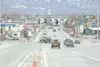 ROBERT DeBERRY/Frontiersman The State Department of
Transportation plans to have traffic into and out of Palmer split
between two one-way roads. The route into the city would remain
Evergreen