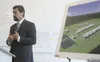 Department of Corrections Commissioner Joe Schmidt explains to reporters the state’s plan to gradually phase in operations at the Goose Creek Correctional center during a press conference and