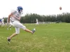 ROBERT DeBERRY/Frontiersman Palmer’s Chris Merritt practices his
kicking Monday during the Moose’s football practice at Palmer High
School.