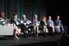 Doug Vincent-Lang, commissioner of the Alaska Department of Fish and Game, speaks on Wednesday during a panel discussion of ocean issues at the Arctic Encounter Symposium in Anchorage. Vincen