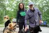 Barbara and Raymie Redington take a break from the sled dog tours at the Iditarod Trail Committee headquarters Friday afternoon. Raymie and his late brother Joee will be inducted into the Mus