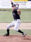 Colony senior Mike Wagner fires a pitch during a 9-7
extra-innings win over Lathrop during the ASAA/First National Bank
State Baseball Championships consolation semifinals on Friday.
Wagner p