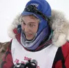 Bethel's Jessica Klejka, 17, smiles after winning the Jr.
Iditarod Sunday morning on Willow Lake. Klejka beat Fairbanks' Cain
Carter by just to seconds to claim the $5,000 first place
scholar
