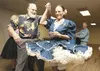 Clark and Betty Garlock move across the floor at a Paws and Taws square dance club dance thursday evening at the Salvation Army in Palmer. ROBERT DeBERRY/Frontiersman.com