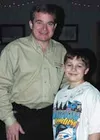 Joe Nemechek and young Wasilla NASCAR fan, Seth Keller. Photo by
JEN RANSOM/Frontiersman.