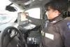 ROBERT DeBERRY/Frontiersman Wasilla Police Department Officer
Christian McCormick demonstrates the touchscreen features of the
mobile data terminal in one of the department’s patrol
vehicles.