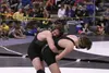 Colony's Chace Booth held on to beat defending state champion Greg Shack of South Anchorage in the state semifinals Friday at Chugiak. Caitlin Skvorc/Frontiersman