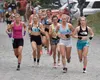 Palmer's Christy Marvin, 44; British Columbia's Kalie McCrystal, 37; Fairbanks' Kendall Kramer, 23; Fairbanks' Rosie Fordham, 23; and Anchorage's Klaire Rhodes, 27, approach the mountain duri