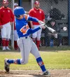 Palmer's Evan Walker connects with a pitch during a game against Wasilla. Courtesy of Bryan Boyett