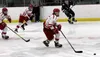 Wasilla sophomore Garrison Holler leads a rush down the ice during a 1-0 win over Homer Thursday at the Brett Memorial Ice Arena in Wasilla. Holler scored the lone goal in the win. Courtesy o