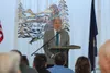 Alaska Gov. Bill Walker addresses the crowd at a Greater Palmer Chamber of Commerce luncheon at the Alaska State Fairgrounds in this Frontiersman file photo. MATT HICKMAN/Frontiersman