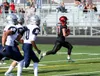 Gavin Mulhaney runs for the go-ahead touchdown during a win over Eagle River. Courtesy of Bruce Eggleston/matsusports.net