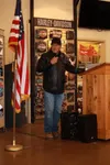 Fred Becker speaks during a past military oriented event with the community. Courtesy photo