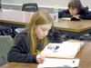 Courtesy photo During WMS e-Club, students work on a variety of
assignments. Sixth-grader Ashley Hunnicutt spent much of her
after-school hours working on math.