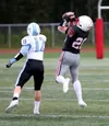 Wasilla's Jimmy Lackey makes a 44-yard catch during a 13-7 win over Chugiak. Bruce Eggleston/matsusports.net