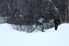 Colony's Garrett Streit works his way up an incline during the ASAA state ski meet.