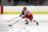 Troy Randall skates the puck down the ice during a loss to Soldotna Saturday. Courtesy of Bruce Eggleston/matsusports.net