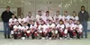 The Eagles Squirt team -- From left to right in the first row --
Jade Johnston, Jeremiah Walker, Zack Richards, Connor Larson,
Cameron Ewing, Matthew Friese, Liam House-Myers, and Justin Fost