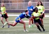 Redington's Ma Joli Cunningham runs for a gain during a win over Palmer. Bruce Eggleston/matsusports.net