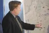 Brian Lindamood, Port MacKenzie project manager for Alaska
Railroad, talks about the rail line extension during a Mat-Su
Borough press conference Friday in Palmer. (ROBERT
DeBERRY/Frontiersma