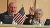 Mat-Su Borough Manager Mike Brown and Mayor Edna DeVries during a recent Mat-Su Borough Assembly meeting. Courtesy of Mat-Su Borough