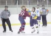ROBERT DeBERRY/Frontiersman file photo Former Alaska forward
Seth Johnson, right, has been traded to the Janesville Jets. The
trade was one of several moves made by the Avalanche recently.