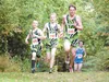 Lyon Kopsack, left, and Brandon Schafer, right, crest a hill during the 2012 Mat-Su Borough Championships at Colony High School. Both former Colony runners have earned the chance to compete a